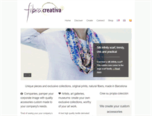 Tablet Screenshot of fibracreativa.com